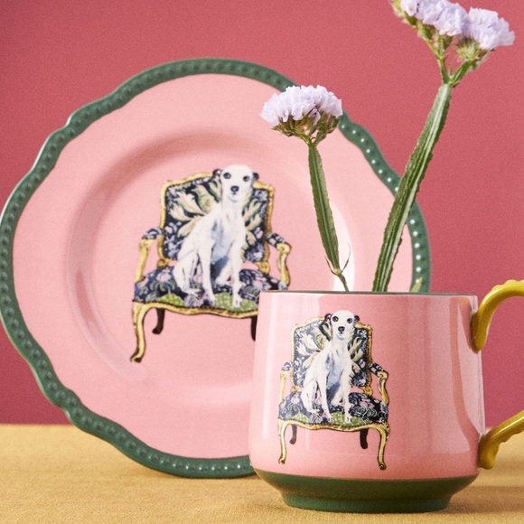 LAST SET 🔥Raphael Balme Hand Painted Dog Plates - Picture 4 of 7